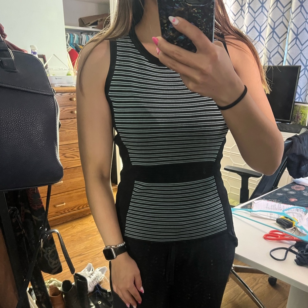 Striped business top
